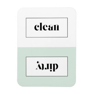 Magnet Flexible Monnaie et blanc Gras Typographie Crayon Lave-vais