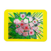 Magnet Flexible Monochromatic, Rosas, Dianthus caryophyllus,  Gerb (Horizontal)