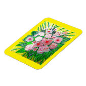 Magnet Flexible Monochromatic, Rosas, Dianthus caryophyllus,  Gerb (Côté Gauche)