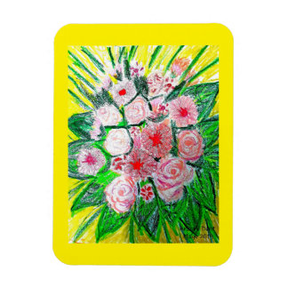 Magnet Flexible Monochromatique, Rosas, Dianthus caryophyllus, Ge
