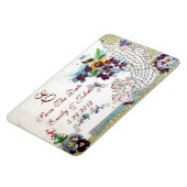 Magnet Flexible MONOGRAM ROMANTİCA, Enregistrer La Date (Côté Gauche)