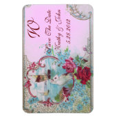 Magnet Flexible MONOGRAM ROMANTİCA, Enregistrer La Date (Vertical)