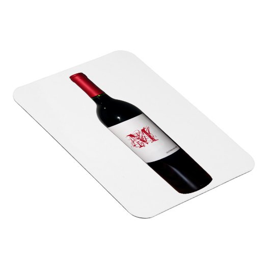 Magnet Flexible Monogramme Bouteille de vin Aimant Flexi (Côté Droit)