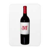 Magnet Flexible Monogramme Bouteille de vin Aimant Flexi (Vertical)