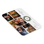 Magnet Flexible Monogramme de couronne budgétaire 5 Photo Joyeux N (Côté Droit)