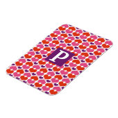 Magnet Flexible Monogramme de courtepointe Valentine Hearts (Côté Gauche)