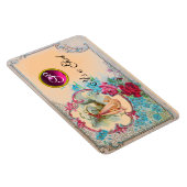 MAGNET FLEXIBLE MONOGRAMME DE DOUCHE POUR FILLES BÉBÉ EN STORK (Côté Droit)