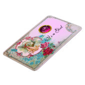 MAGNET FLEXIBLE MONOGRAMME DE DOUCHE POUR FILLES BÉBÉ EN STORK (Côté Gauche)