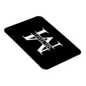 Magnet Flexible Monogramme et nom personnalisés (Côté Droit)