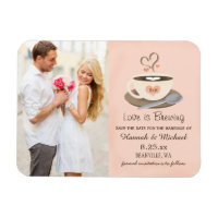 Monogramme Heart Blush Coffee Cup Enregistrer la d
