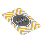 Magnet Flexible Monogramme jaune Chevron (Côté Droit)