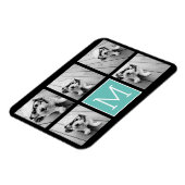 Magnet Flexible Monogramme - Jusqu'à 5 photos noir (Côté Gauche)
