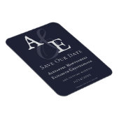 Magnet Flexible Monogramme minimaliste bleu marine Enregistrer la (Côté Droit)