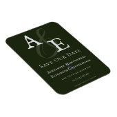 Magnet Flexible Monogramme minimaliste Emerald Green (Côté Droit)