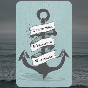 Magnet Flexible Monogramme nautique Monogramme de croisière Porte