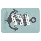 Magnet Flexible Monogramme nautique Monogramme de croisière Porte (Horizontal)