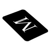 Magnet Flexible Monogramme personnalisé et aimant de nom (Côté Droit)