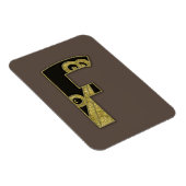 Magnet Flexible monogramme rétro - F (Côté Droit)