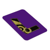 Magnet Flexible monogramme rétro - L (Côté Droit)