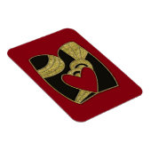 Magnet Flexible monogramme rétro - M (Côté Droit)