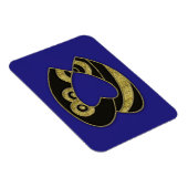 Magnet Flexible monogramme rétro - W (Côté Droit)
