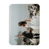 Magnet Flexible Monogramme Romantique ⎥Magnet Photo Merci pour vot (Vertical)