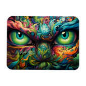 Magnet Flexible Monstre aux yeux verts (Horizontal)