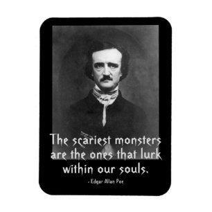 Magnet Flexible Monstres les plus effrayants Edgar Allan Poe
