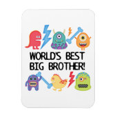 Magnet Flexible Monstres World Meilleur Big Brother (Vertical)