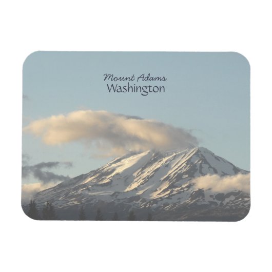 Magnet Flexible Mont Adams Washington Big Cloud Photo Pittoresque (Horizontal)