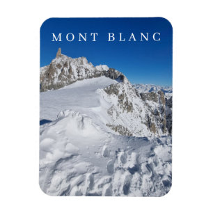 Magnet Flexible Mont Blanc en vue d'hiver aimant frigo