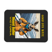 Magnet Flexible Mont Buller Australie Kangaroo Skier (Horizontal)