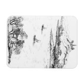 Magnet Flexible Mont Chang et lac Chou, de 'Jardins Anglo-Chi (Horizontal)