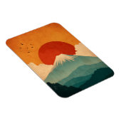 Magnet Flexible Mont Fuji vintage (Côté Droit)