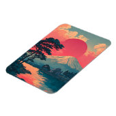 Magnet Flexible Mont Fuji vintage (Côté Gauche)