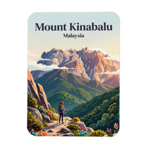 Magnet Flexible Mont Kinabalu Malaisie
