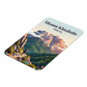 Magnet Flexible Mont Kinabalu Malaisie (Côté Gauche)