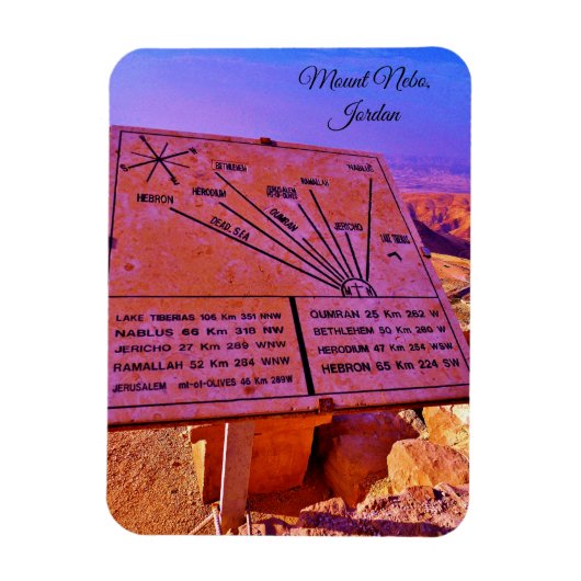 Magnet Flexible Mont Nebo, Jordanie (Vertical)