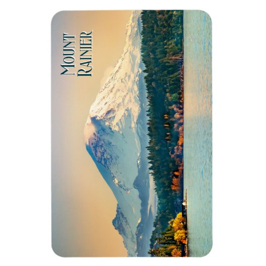 Magnet Flexible Mont Rainier Lac Washington Pacifique Nord-Ouest (Vertical)