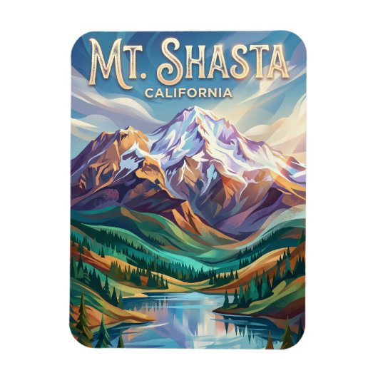 Magnet Flexible Mont Shasta États-Unis (Vertical)