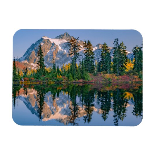 Magnet Flexible Mont Shuksan reflété dans le lac Reflection (Horizontal)