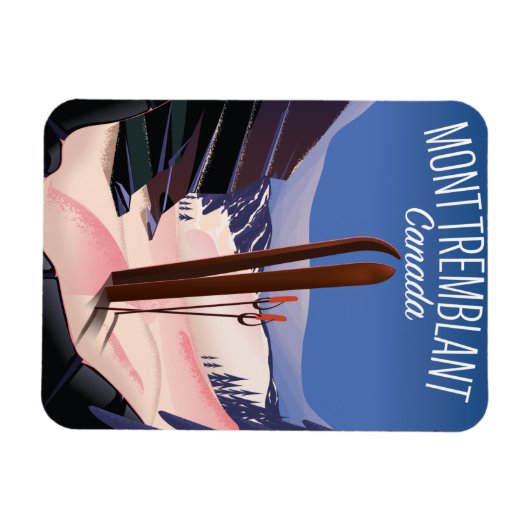 Magnet Flexible Mont Tremblant Ski Canada (Horizontal)