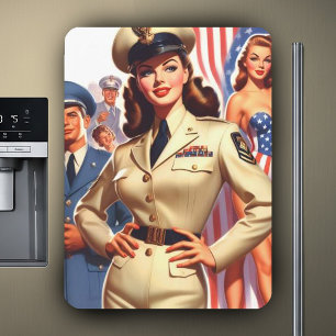 Magnet Flexible Montage militaire rétro