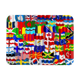 Magnet Flexible Montage onduleux de papier peint de drapeau