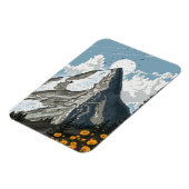 Magnet Flexible Montagne enneigée de Suisse (Côté Gauche)