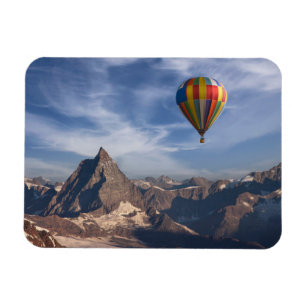Magnet Flexible Montagnes   Balloon à air chaud Matterhorn Alpes s
