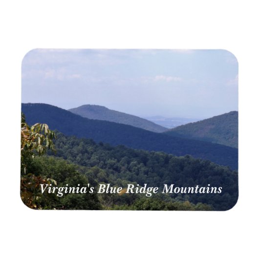Magnet Flexible Montagnes Blue Ridge en Virginie (Horizontal)