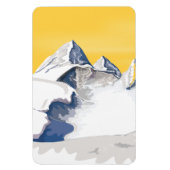 Magnet Flexible Montagnes de ski (Vertical)