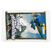 Magnet Flexible Montagnes Rocheuses par avion ! (Horizontal)