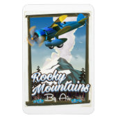 Magnet Flexible Montagnes Rocheuses par avion ! (Vertical)